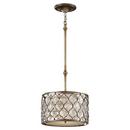 100W 7-7/8 in. 1-Light Pendant in Burnished Silver