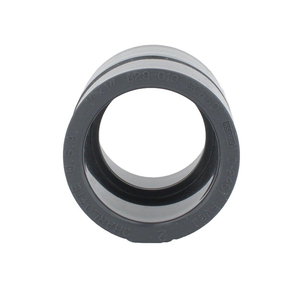Dark Grey PVC Schedule 80 Coupling 