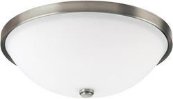 14-3/4 in. 3-Light Ceiling Fixture in Antique Nickel