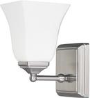 75W 1-Light Medium E-26 Wall Sconce in Brushed Nickel