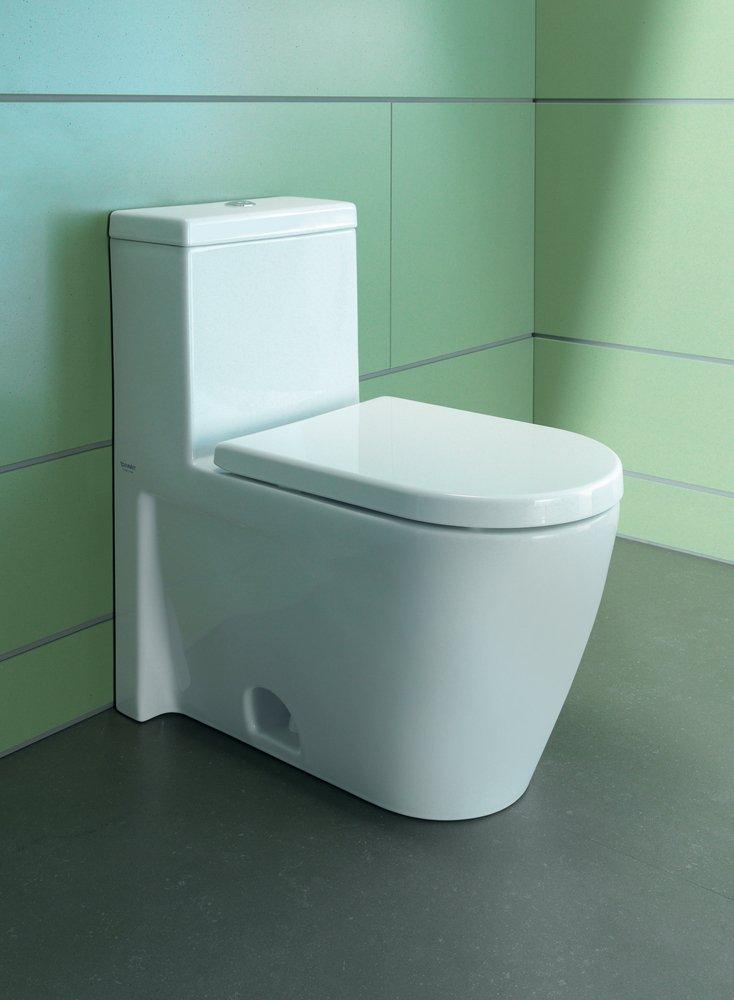 Duravit White Plastic Elongated Closed Front Toilet Seat 