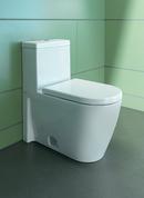 Duravit White Plastic Elongated Closed Front Toilet Seat 
