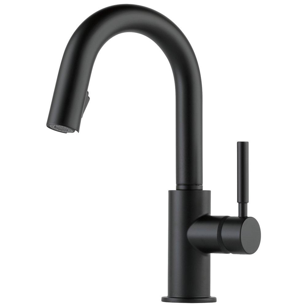 Brizo Matte Black Single Handle Lever Handle Bar Faucet 