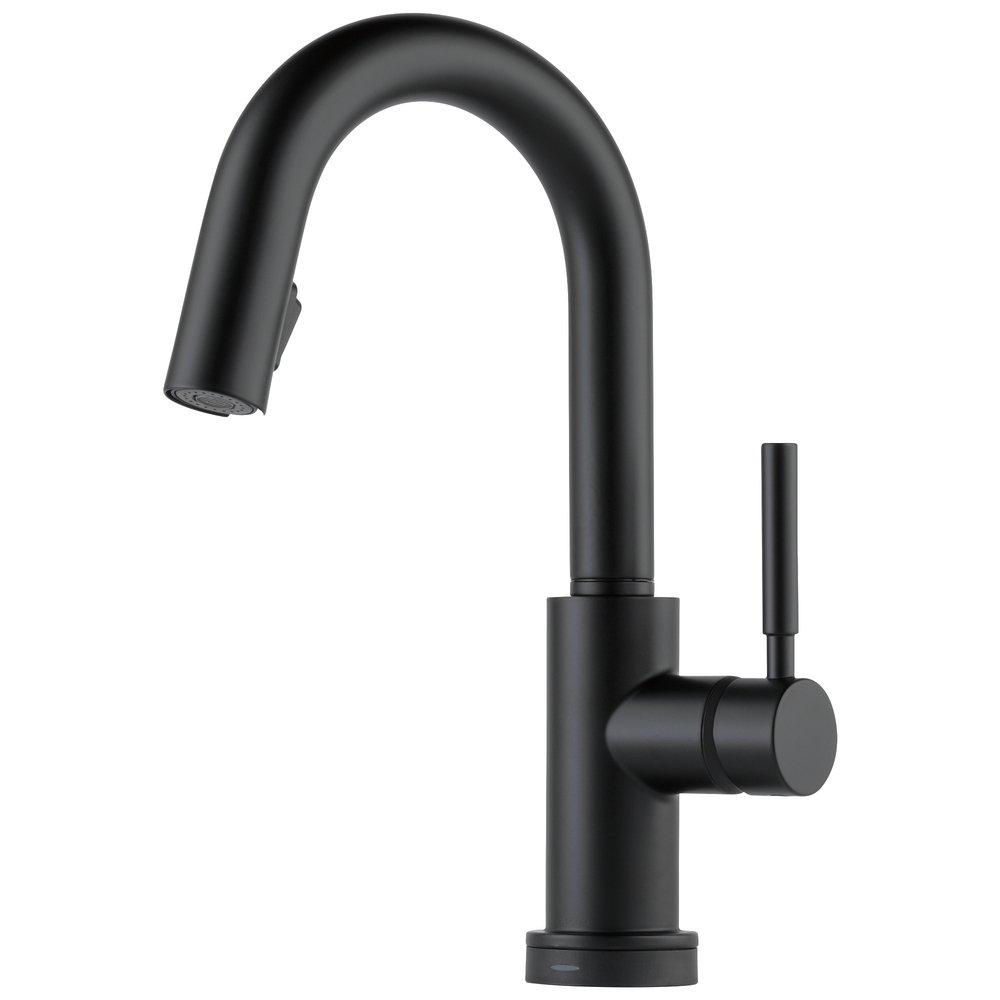 Brizo Matte Black Single Handle Lever Handle Bar Faucet 