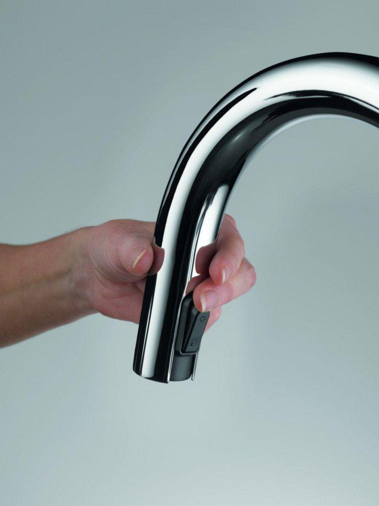 Brizo Matte Black Single Handle Pull Down Kitchen Faucet 