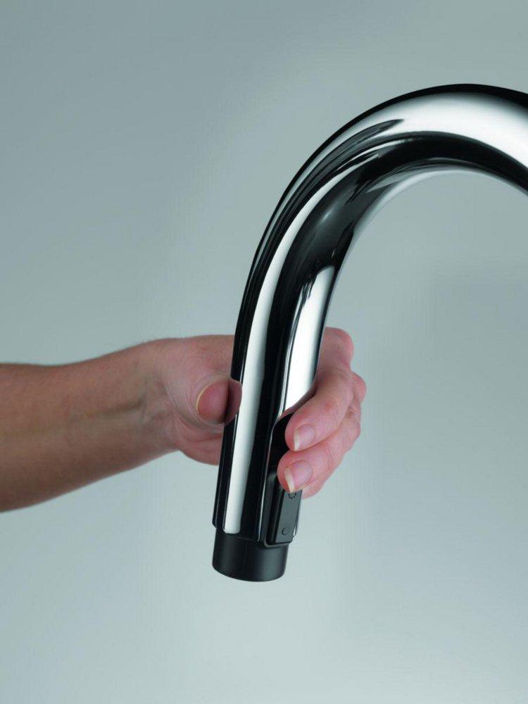 Brizo Matte Black Single Handle Pull Down Kitchen Faucet 