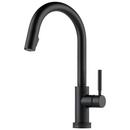 Brizo Matte Black Single Handle Pull Down Kitchen Faucet 