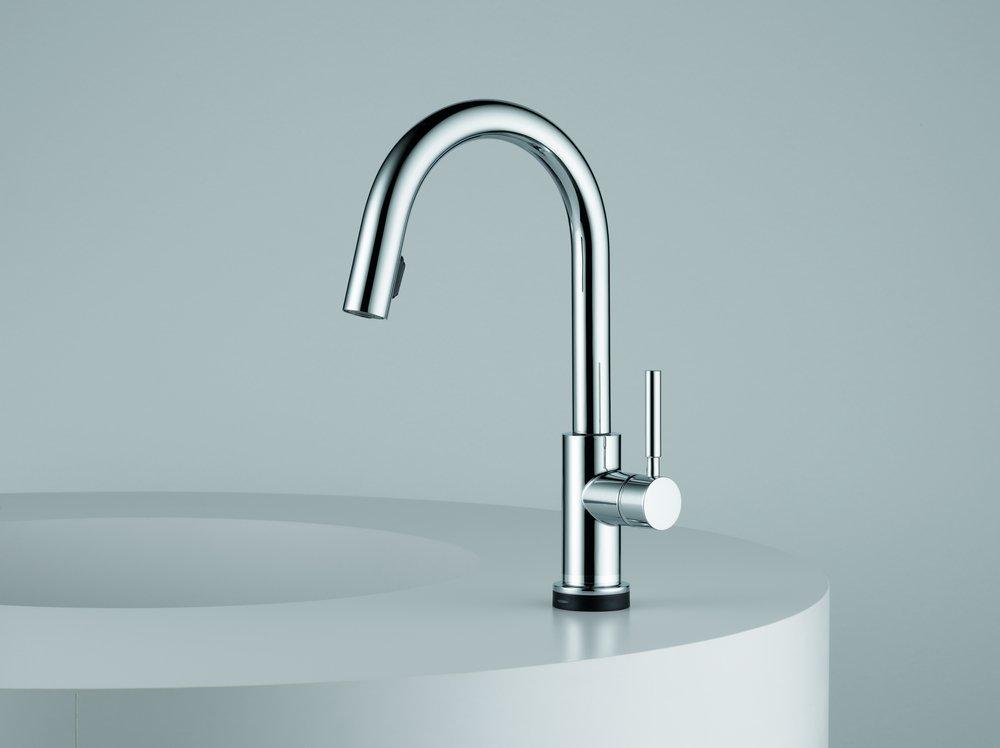 Brizo Chrome Single Handle Pull Down Kitchen Faucet 