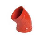 Victaulic Orange Orange Enamel Ductile Iron Grooved 45 Degree Sprinkler Elbow 
