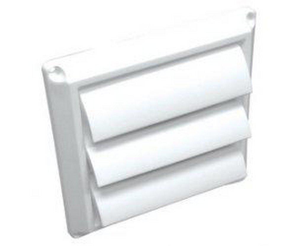 Lambro White 8 in. Plastic Wall Vent 