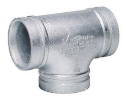 8 in. Grooved Hot Dipped Galvanized Ductile Iron with Tee Plastic Gasket