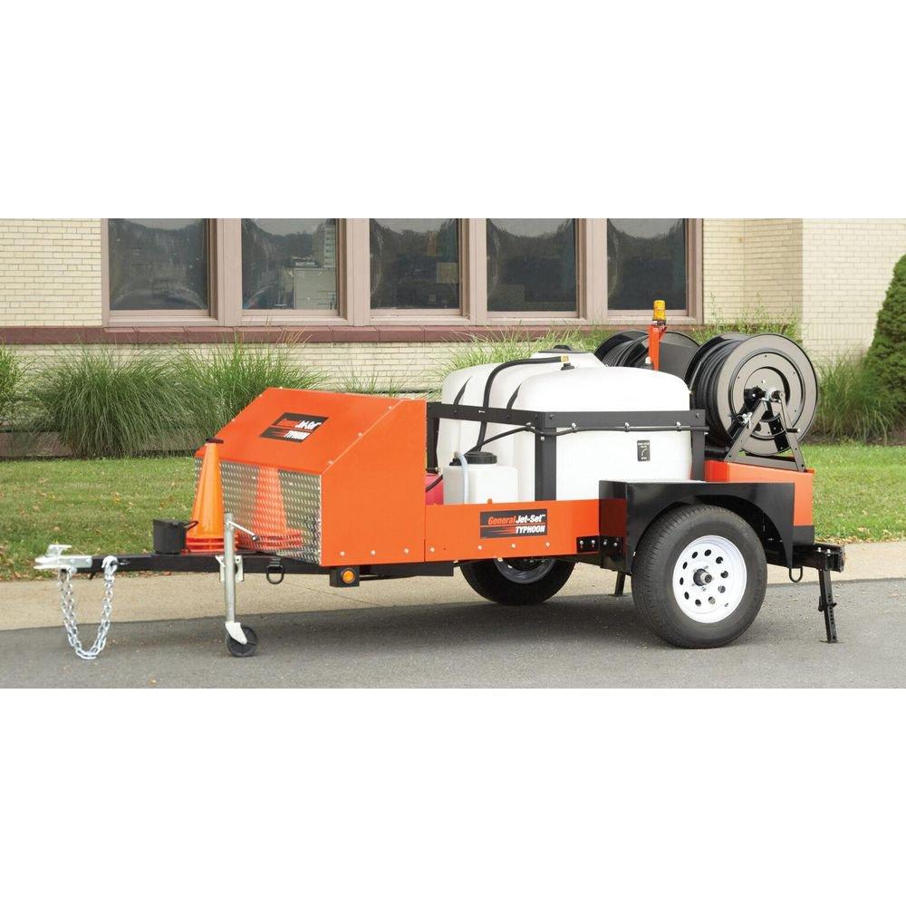 General Pipe Cleaners Orange Trailer Mount Water Jet Drain Cleaner 