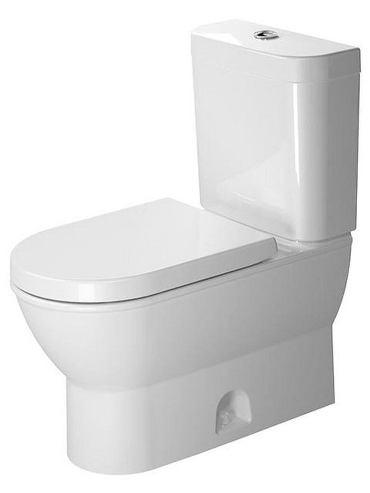 Duravit White 1.28 gpf Elongated Floor Mount Toilet Bowl 