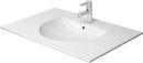 32-5/8 x 21-1/2 in. 1 Hole 1-Bowl Wall Mount Ceramic Rectangular Bathroom Sink with Rear Drain in White