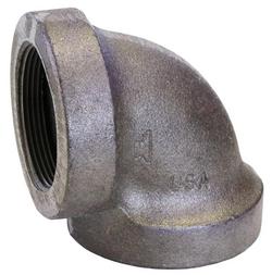 2 in. Threaded Galvanized Cast Iron 90 Degree Elbow
