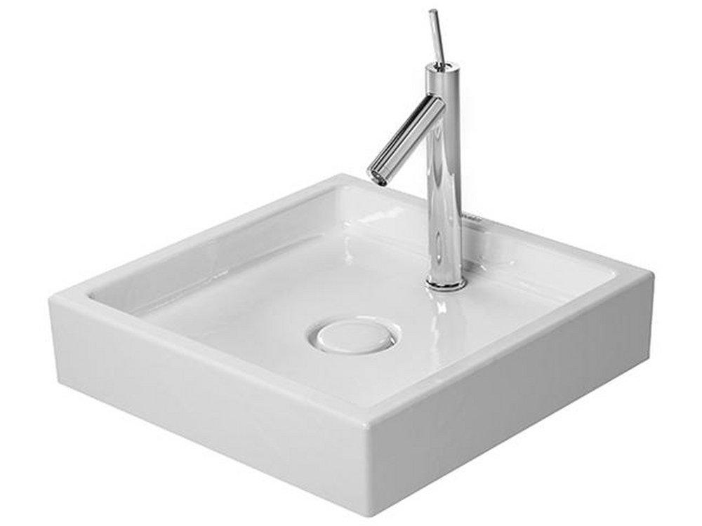 19 X 19 0 Hole Ceramic Countertop Lavatory *STARCK 1 