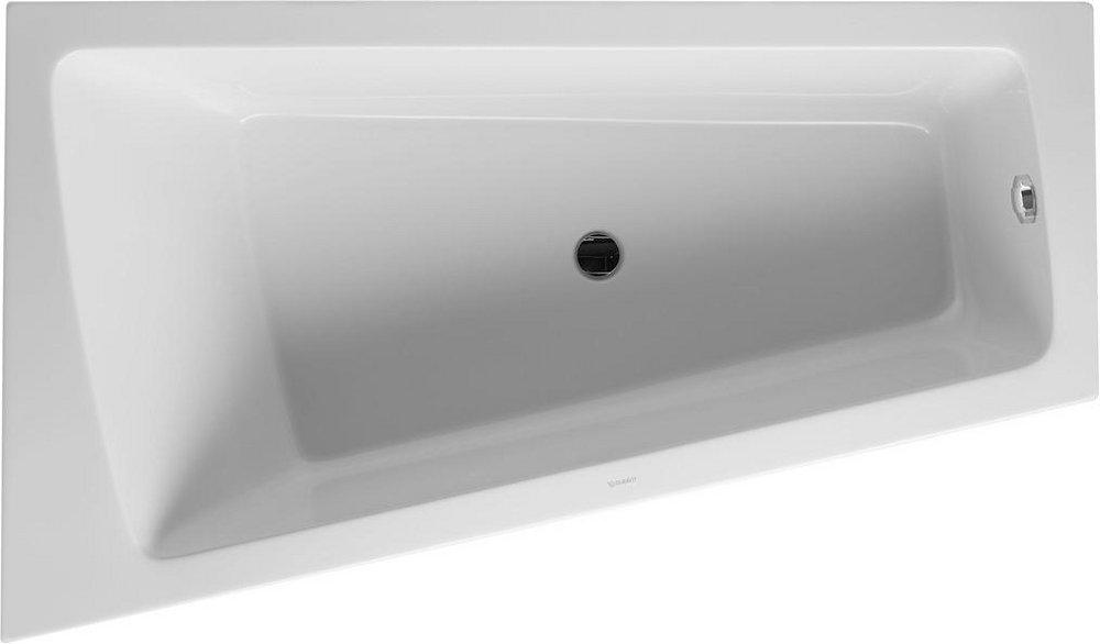 Duravit White 67 x 39-3/8 in. Soaker Alcove Bathtub Center 