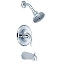PROFLO&reg; Brushed Nickel Single Handle Single Function Bathtub & Shower Faucet (Trim Only) 