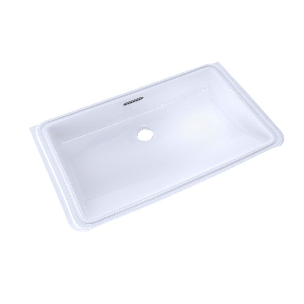 TOTO Cotton Undermount Bathroom Sink with Overflow 