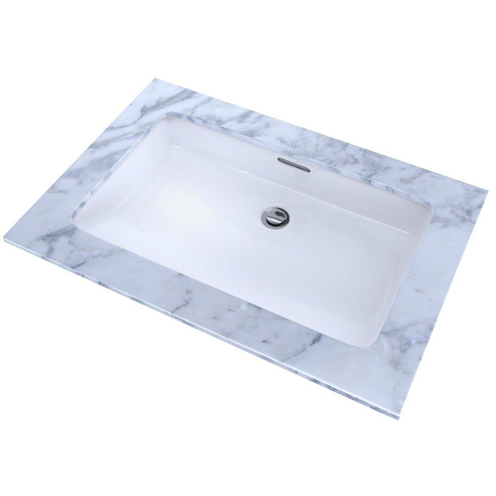TOTO Cotton Undermount Bathroom Sink with Overflow 