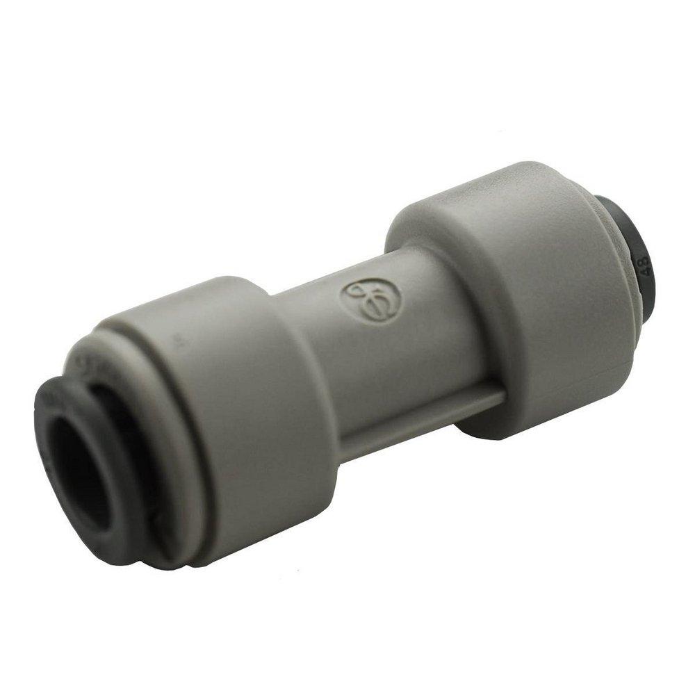 John Guest Grey OD Tube 150# Acetal Copolymer Reducing Bulkhead Union Connector in Grey 