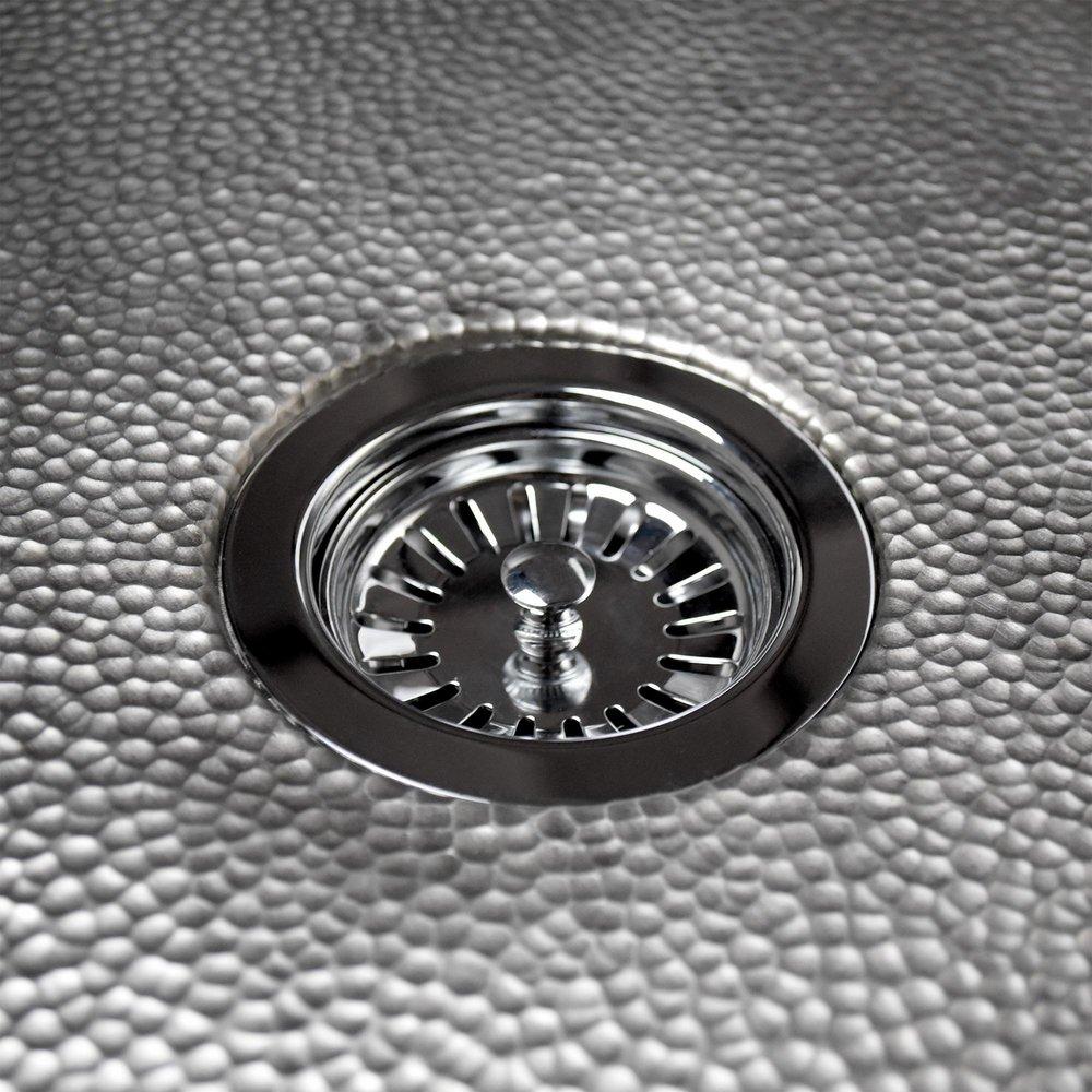 Native Trails Brushed Nickel Basket Strainer with Disposer Trim 