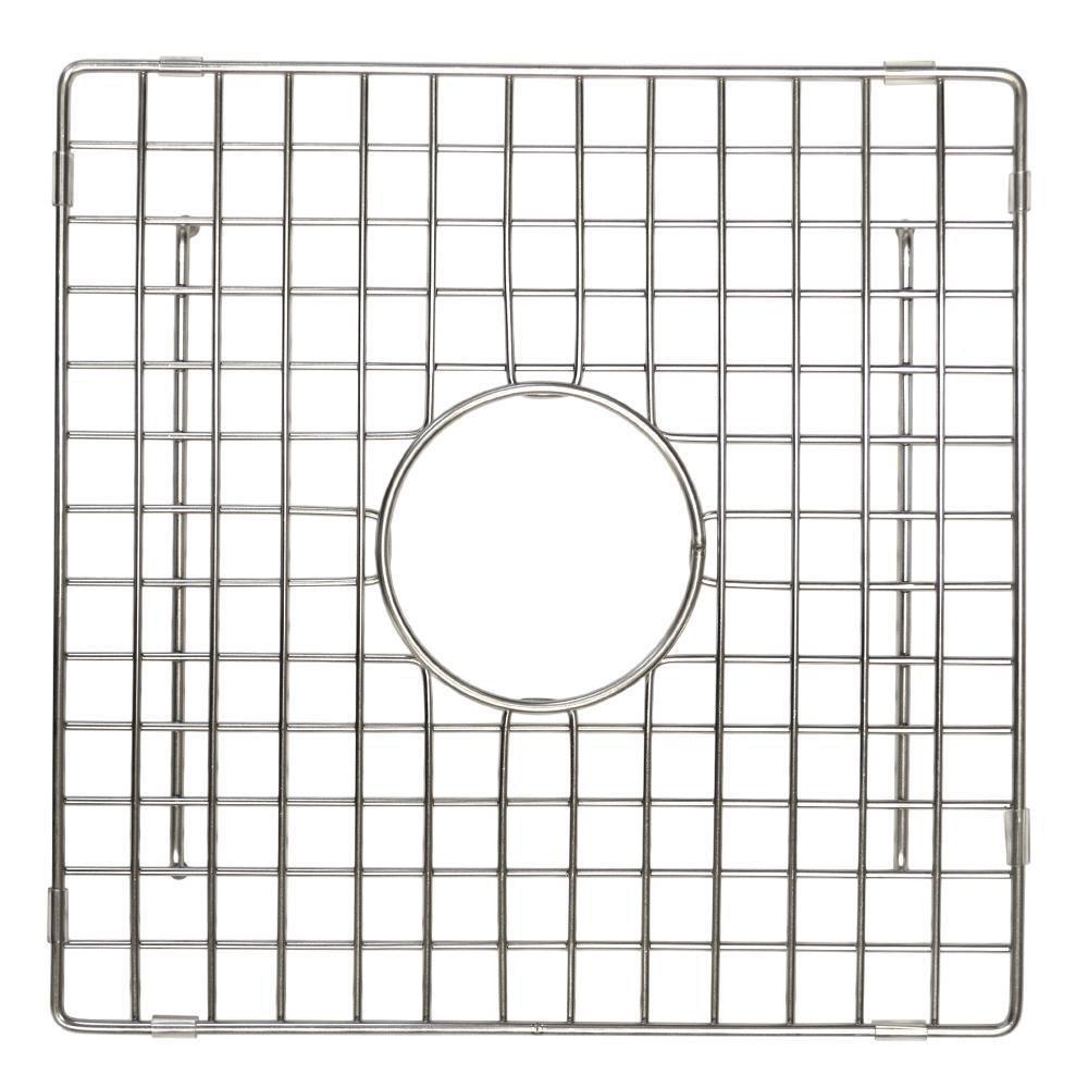 Native Trails Stainless Steel 12 in. Bottom Grid Square Sink 