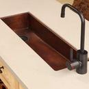 Native Trails Antique Copper 30 X 11 0 Hole Single Band Copper DU Mount Bar SINK 