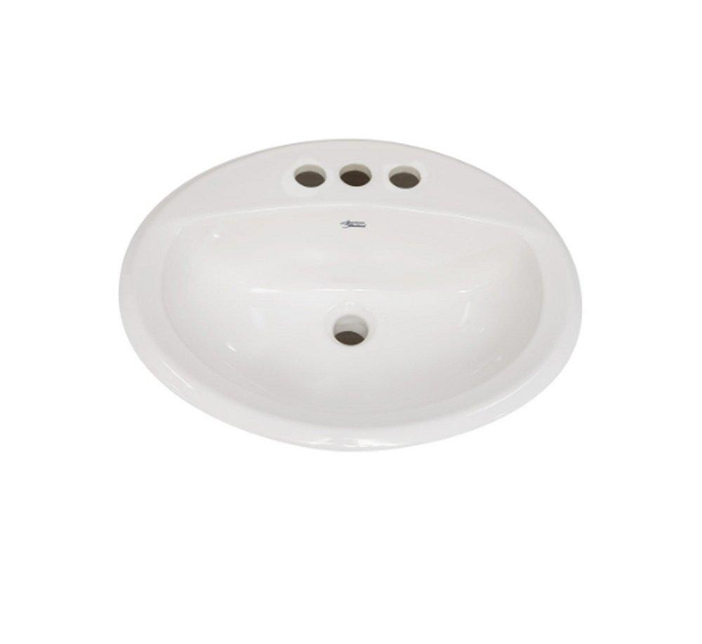 American Standard White Drop-in Bathroom Sink 