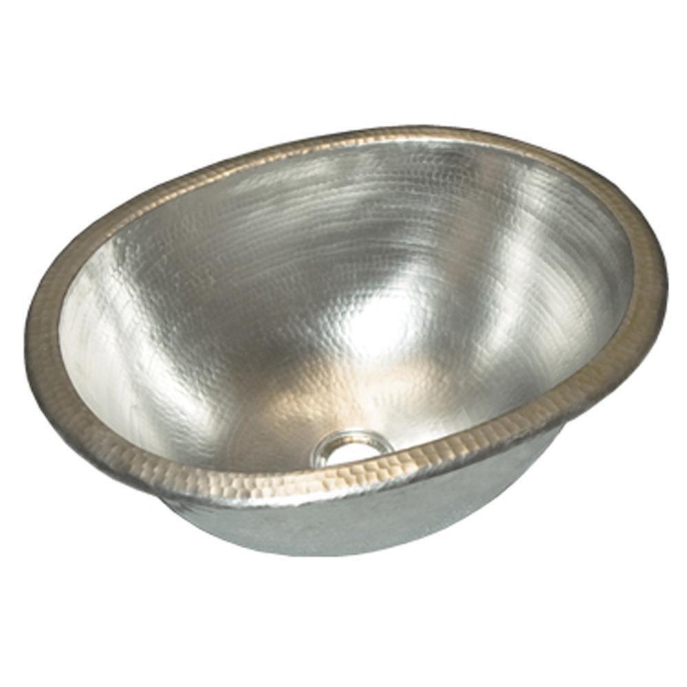 Native Trails Brushed Nickel Round Bathroom Sink 