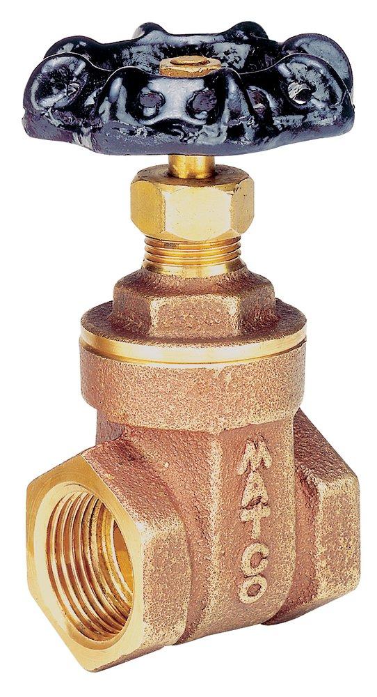 Matco-Norca Brass and Cast Iron Full Port Threaded Gate Valve 