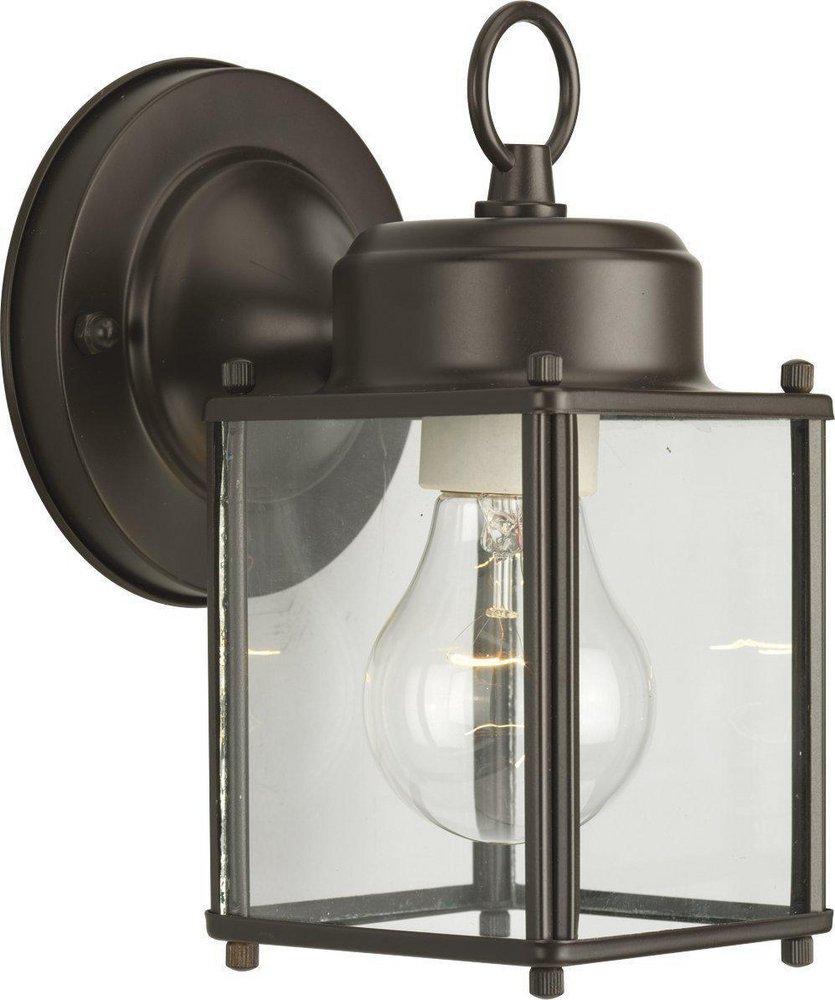 Homestyle Lighting Bronze 8 in. 100W Wall Mount Medium Lantern 