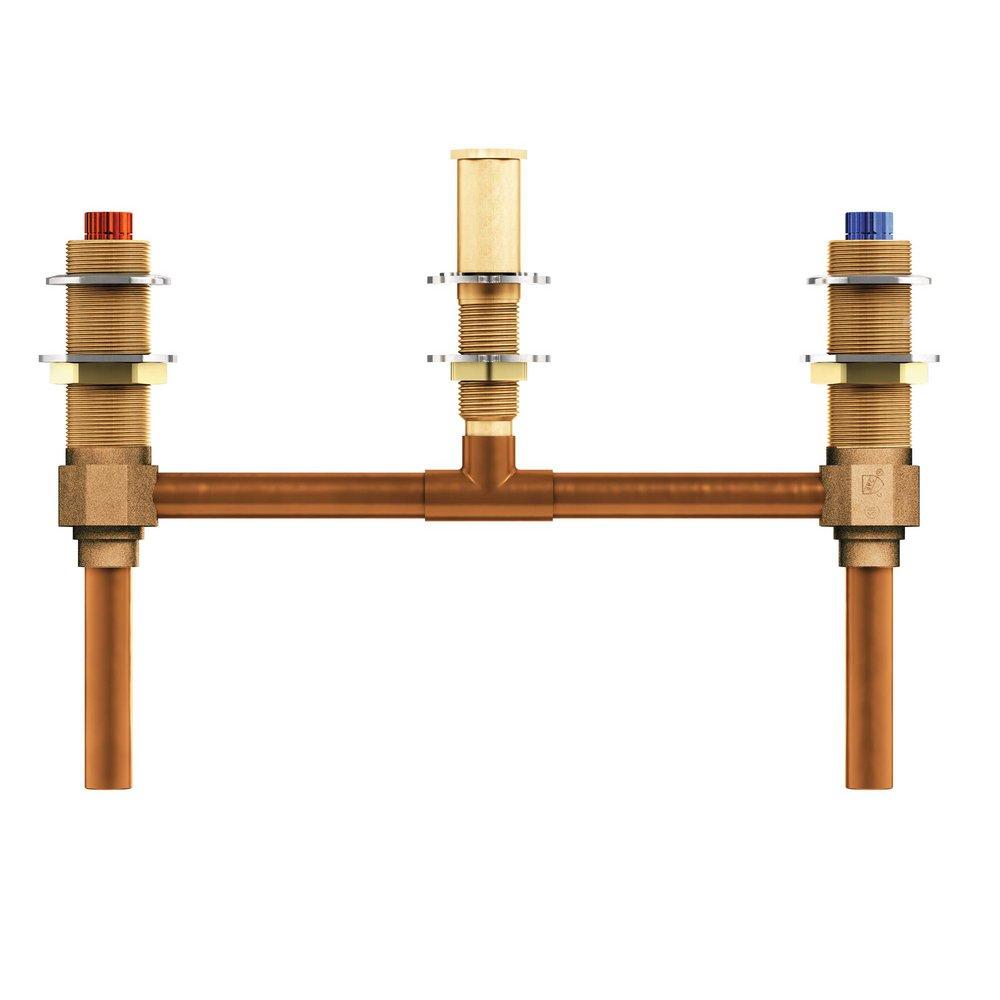 Moen 1/2 in. Sweat Deck Mount Roman Tub Faucet Valve with 10