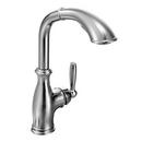 1.5 gpm Single Lever Handle Deckmount Kitchen Sink Faucet 360 Degree Swivel High Arc Pull-Out Spout 3/8 in. Compression Connection in Polished Chrome