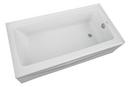 60 in. x 30 in. Soaker Alcove Bathtub with Left Drain in Biscuit