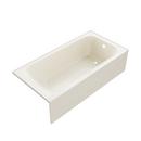 PROFLO&reg; Biscuit 60 x 30 in. 3-Wall Alcove Bathtub with Right-Hand Drain 