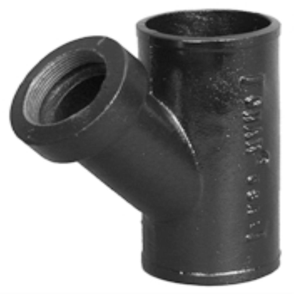 Black Spigot x FNPT Cast Iron Reducing Wye 