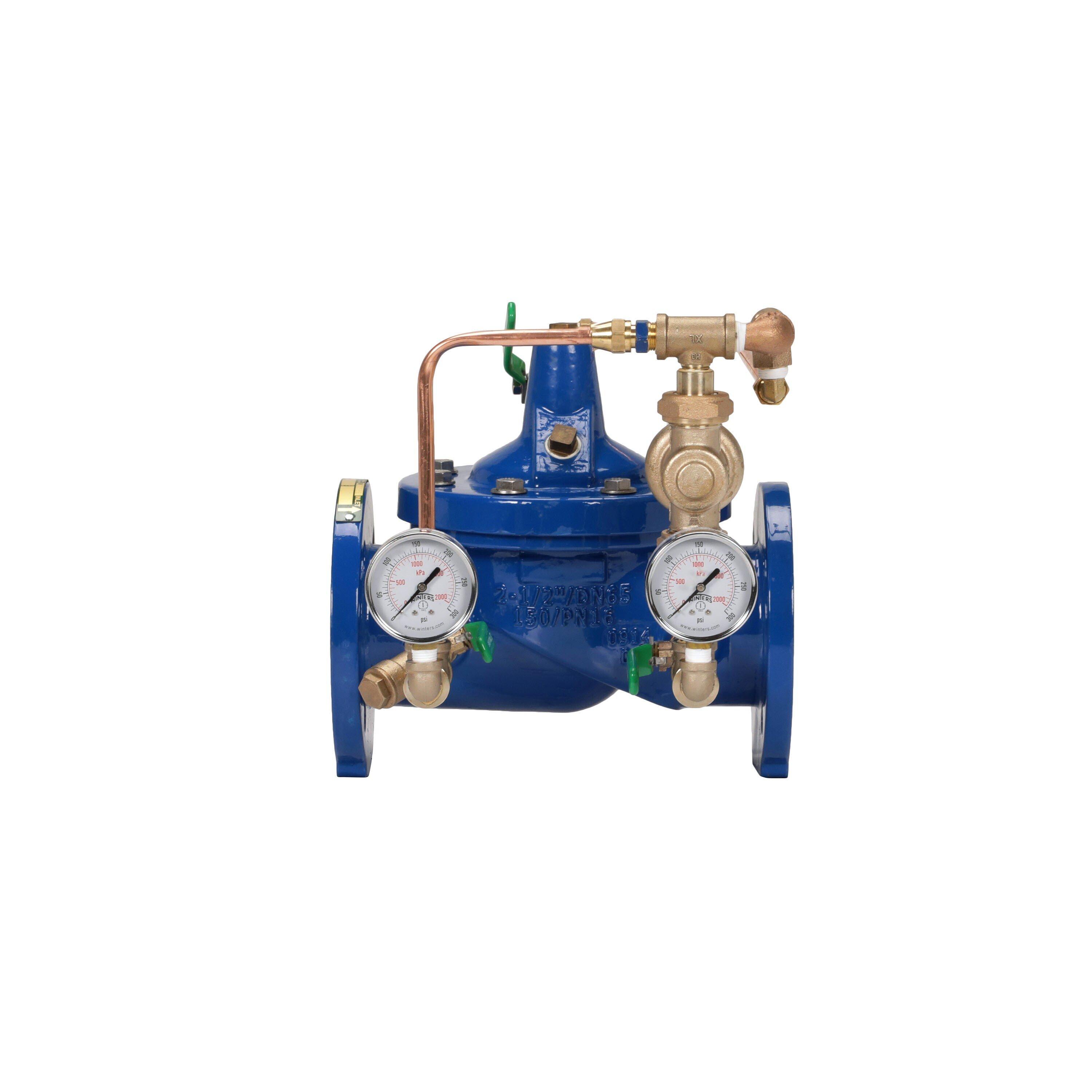 Zurn Wilkins Blue Flanged Ductile Iron Automatic Control Valve 