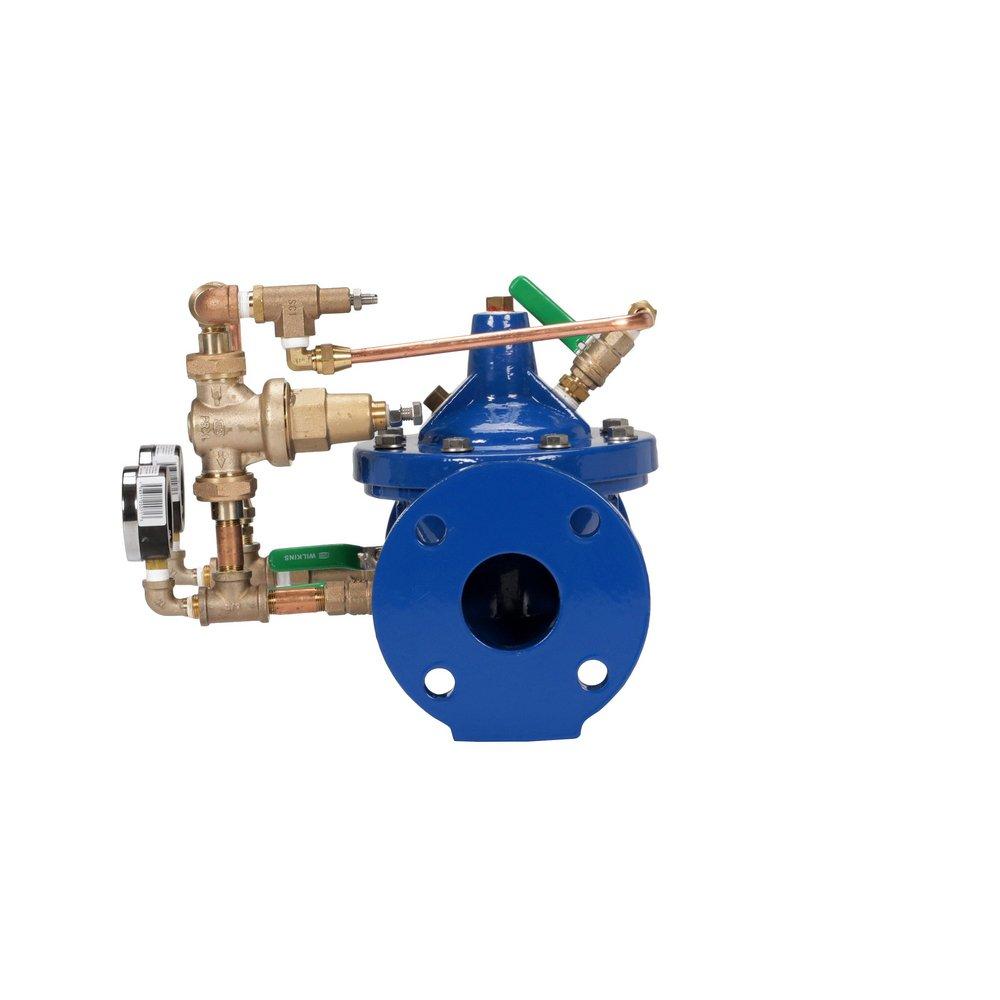 Zurn Wilkins Blue Flanged Ductile Iron Automatic Control Valve 
