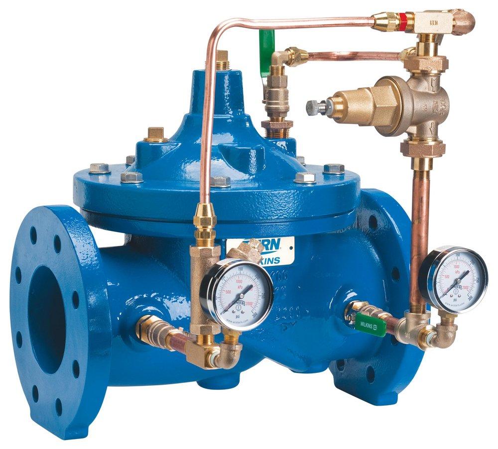 Zurn Wilkins Blue Flanged Ductile Iron Automatic Control Valve 