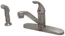 Single Handle Kitchen Faucet with Side Spray in Brushed Nickel