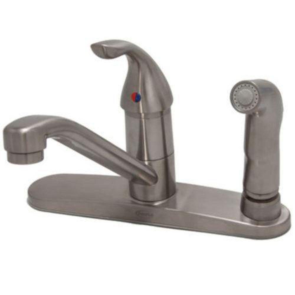 PROFLO&reg; Chrome Single Handle Kitchen Faucet 