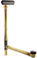 KOHLER Oil Rubbed Bronze 23-1/16 in. Brass Toe-Tap Drain 