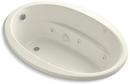 60 x 42 in. Whirlpool Drop-In Bathtub with Reversible Drain in Biscuit