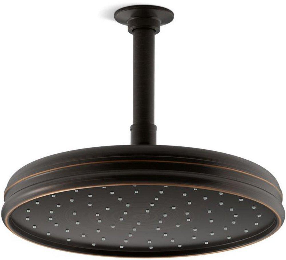 KOHLER Oil Rubbed Bronze Single Function Rain Showerhead 