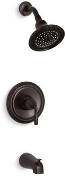 KOHLER Oil Rubbed Bronze Pressure Balancing Bath and Shower Faucet Trim with Single Lever Handle 