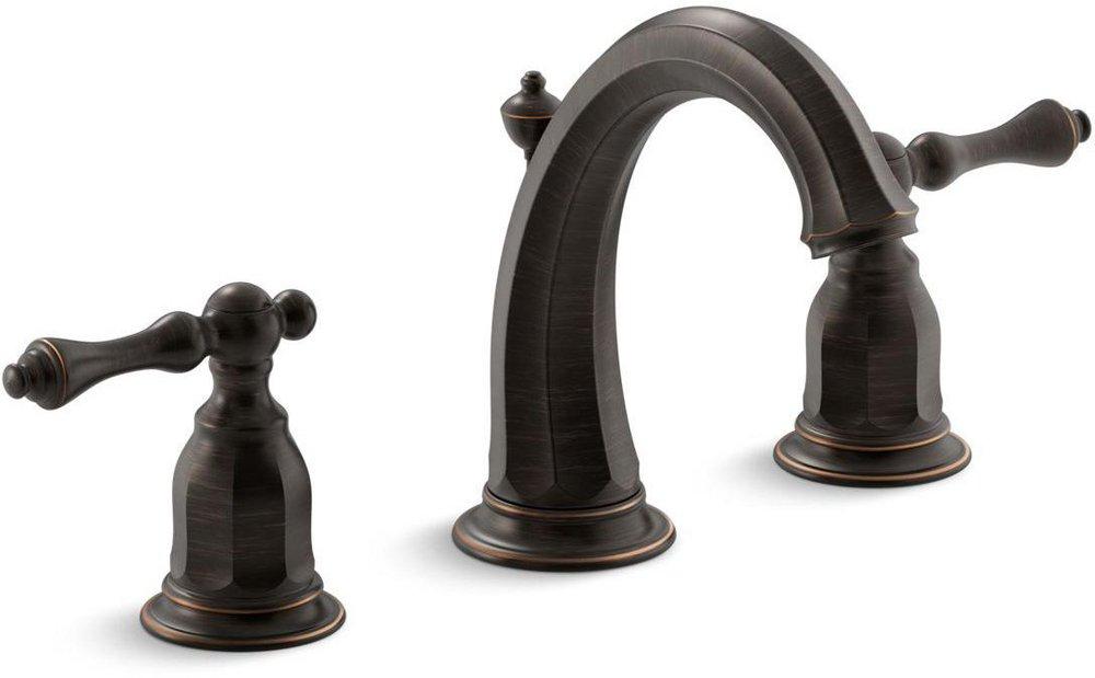 KOHLER Oil Rubbed Bronze Two Handle Bathroom Sink Faucet 