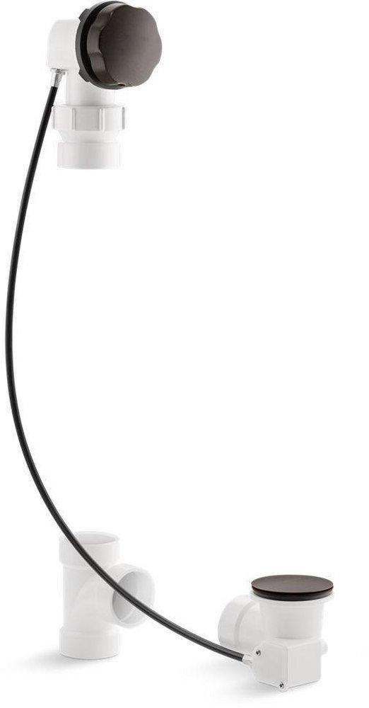 KOHLER Oil Rubbed Bronze 21 in. Metal Cable Drain 