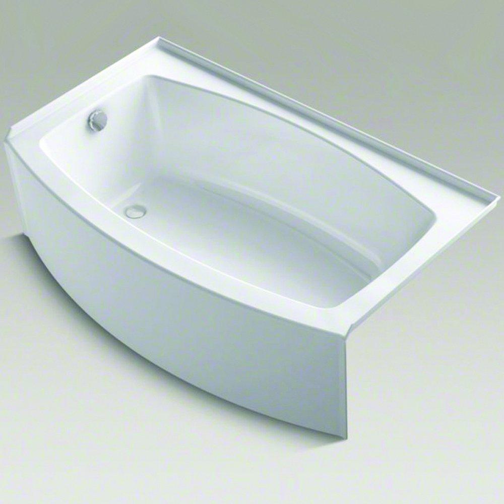 KOHLER White 60 x 36 in. Soaker Alcove Bathtub Left Drain 