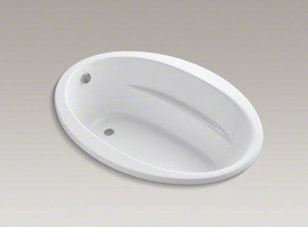 KOHLER White 60 x 42 in. Drop-In Bathtub with Center Drain 